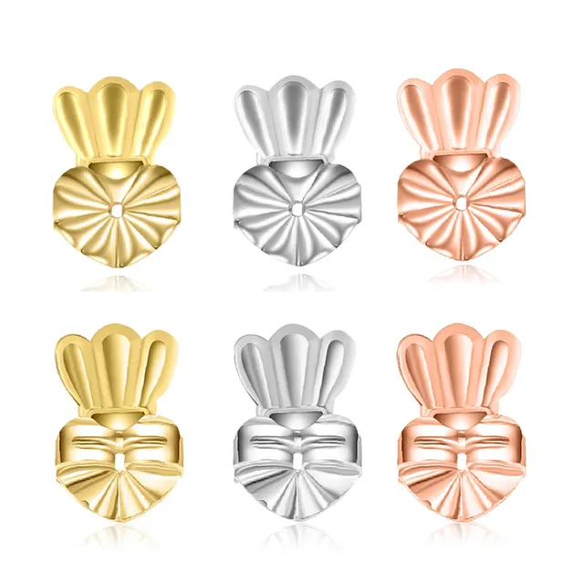 hot sale New magic heart butterfly clover Earring lift Backs Support Hypoallergenic Earrings Lift Lifters Fits All Post Earring mixed crown