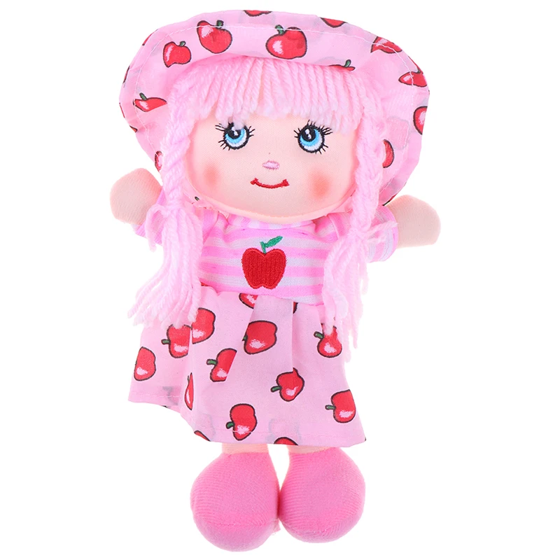 Девочки 25 см мультфильм Kawaii фрукты юбка шляпа Тряпичные куклы Мягкая Милая ткань Stuffe игрушки для ребенка ролевые игры День рождения рождественские подарки