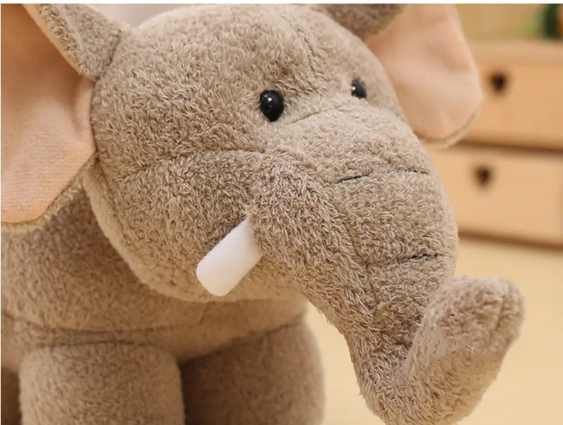 Cute Q Hippo Plush Doll Elephant Stuffed Toy Accompany Sleeping Doll Bedtime Story Educational Toy4