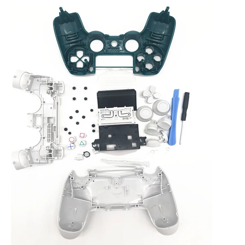 Gamepad Shell para Sony Playstation Faça Você Mesmo Case Habitação Controlador Substituição da Tampa com Botões Sunconjunto Orange Jds 040 Jdm040 - Image 6