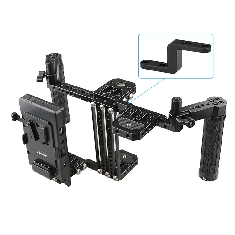 Camate Z shape Соединительный удлинитель гаджет с 1/" монтажными точками для DSLR камеры клетка/монитор клетка комплект C2343