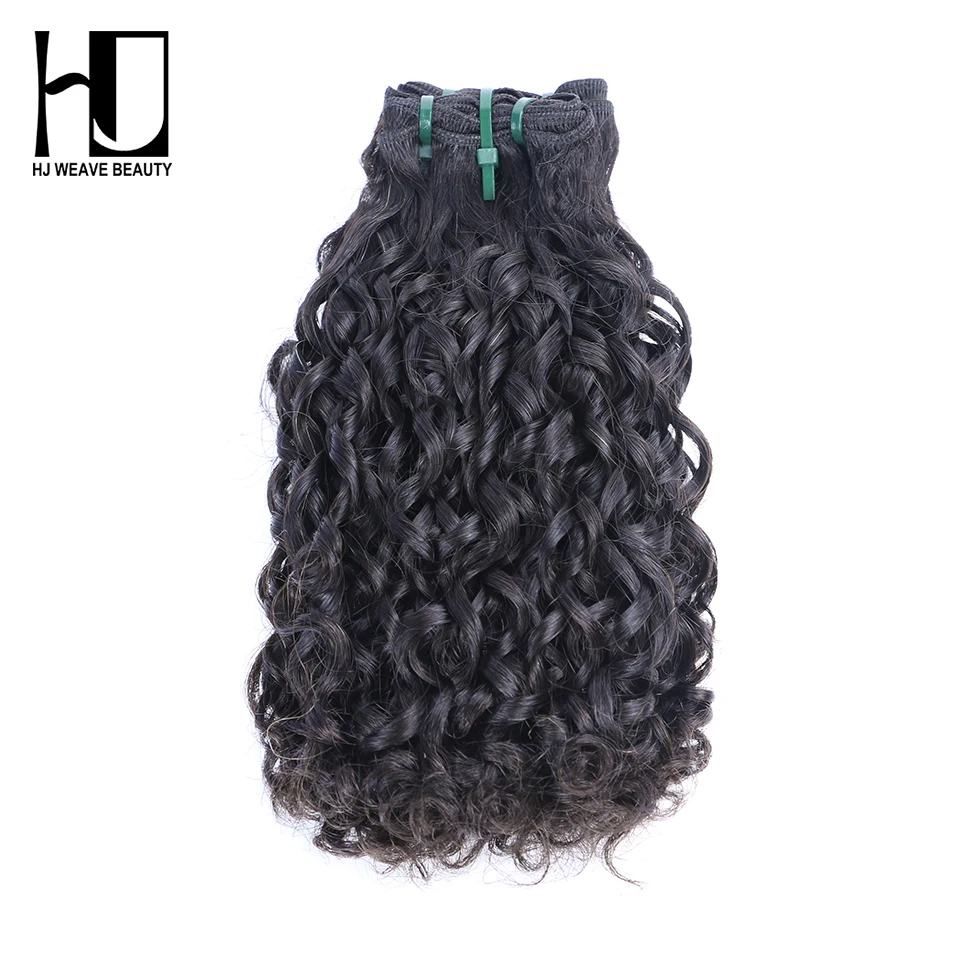 HJ Weave beauty 12A Funmi двойные нарисованные бразильские волосы плетение пряди Funmi вода необработанные девственные человеческие волосы кудрявые человеческие волосы