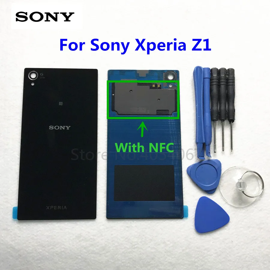 Задняя стеклянная крышка корпуса Z1 для Sony Xperia L39H C6902 C6903 задняя батарейного отсека