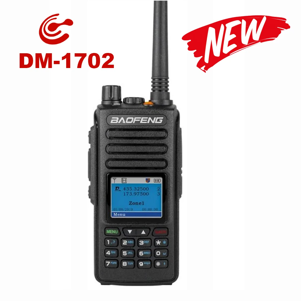 Цифровой радиоприемник Baofeng DM 1702 DMR портативная рация (GPS )Tier1 и Tier2 ретранслятор