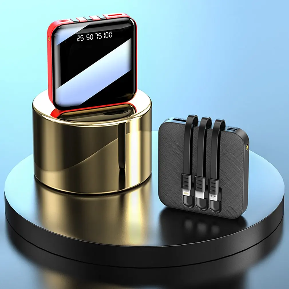 

New Charging Treasure Set with a Three-line Mini High-capacity Digital Display Mobile Power Supply Wireless Charging Bin