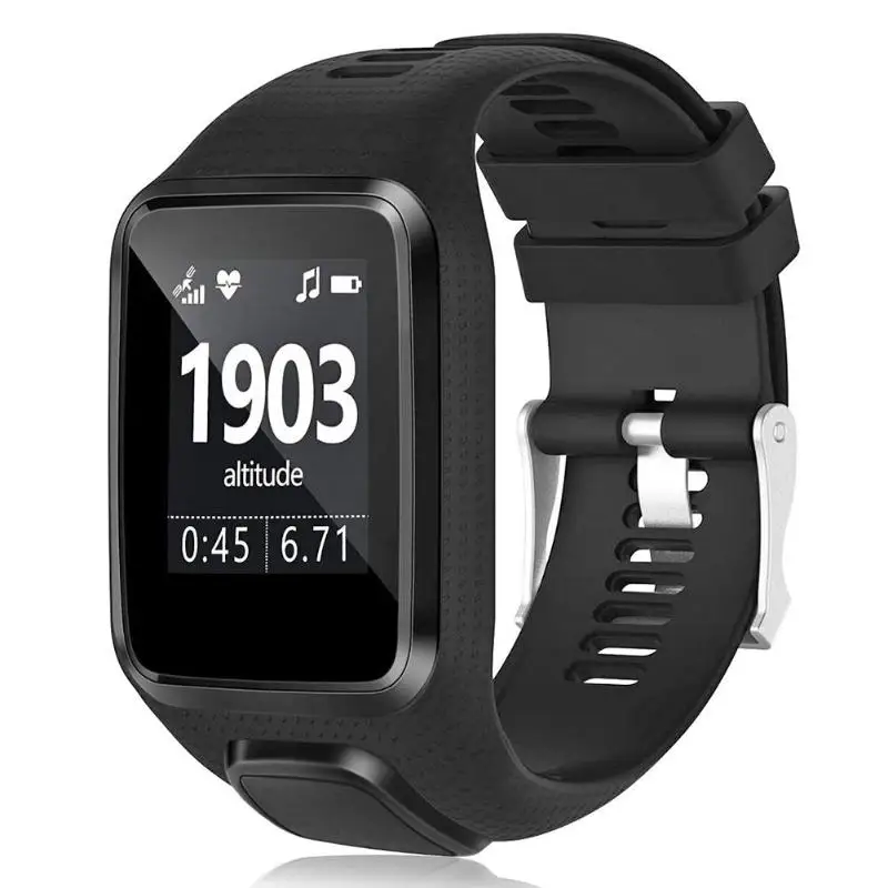 Силиконовый сменный Браслет ремешок для TomTom Runner 2 3 Спортивные часы Tom 2 3 серии мягкий смарт-браслет