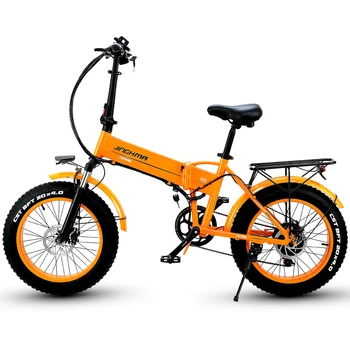 

20 Inch Foldable Electric Bike 500W 48V 12.8AH LG High Quality Lithium Battery Folding Mountain Beach Ebike with Rear Lights
