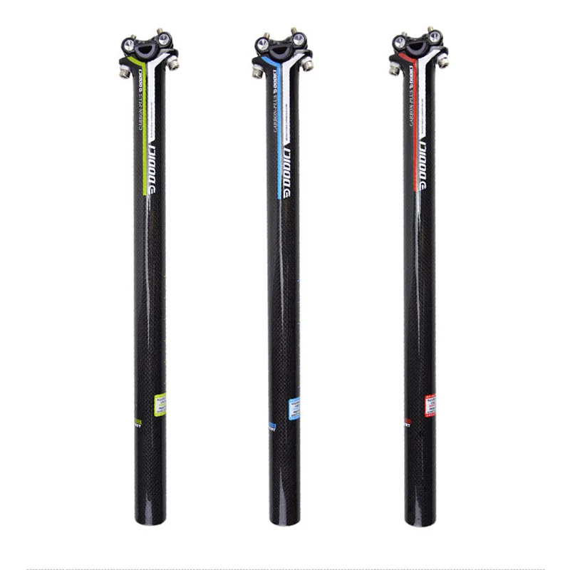 

DODICI MTB/Road Bicycle Carbon Fiber Seatpost 27.2mm/30.8mm/31.6mm*400mm Seat post Seat tube Mountain Cycling 3k Seatpost Parts