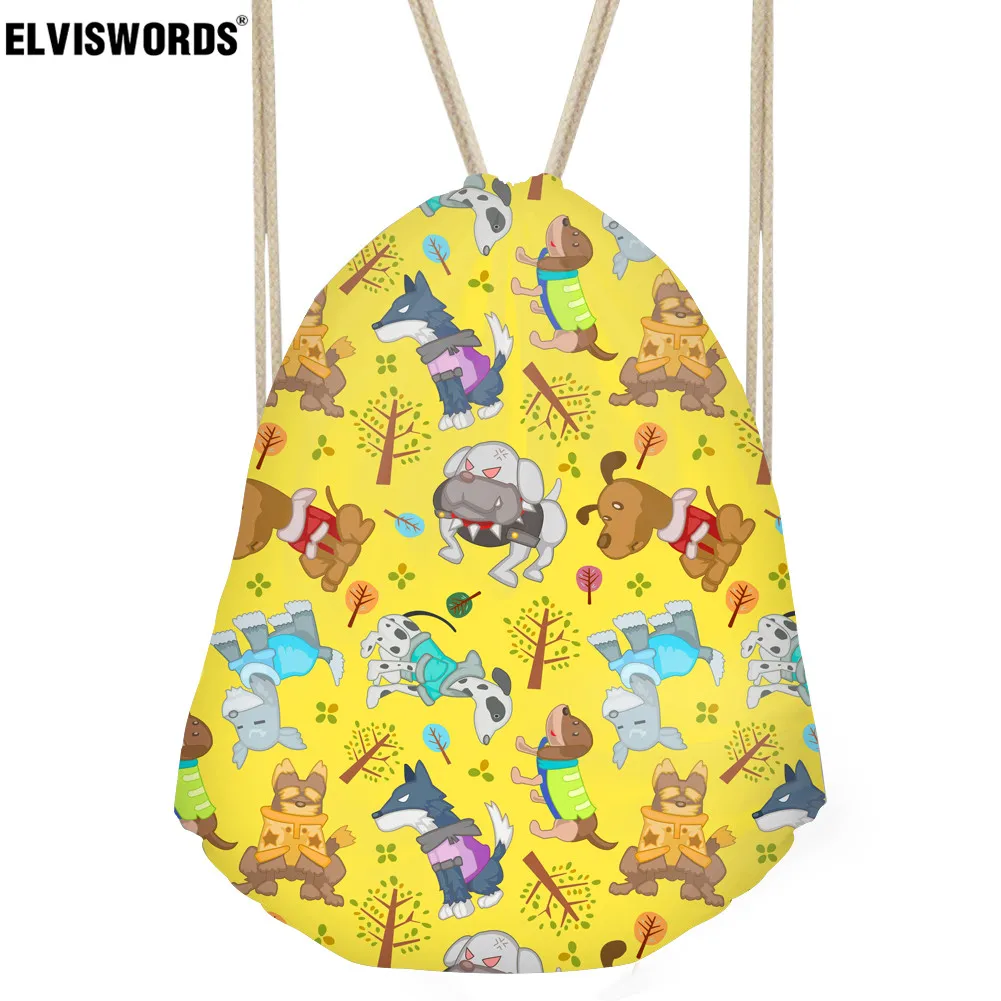 ELVISWORDS мультяшная игрушечная сумка на шнурке, сумка для мальчиков, детская школьная сумка, детская спортивная сумка для спортзала, Сумка с принтом на заказ - Цвет: CC2339Z3