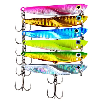 

6Pcs/Box Mini VIB Fishing Lure 5.5cm 11G Vibration Artificial Baits Wobblers Bass Crankbait Fishing Tackle