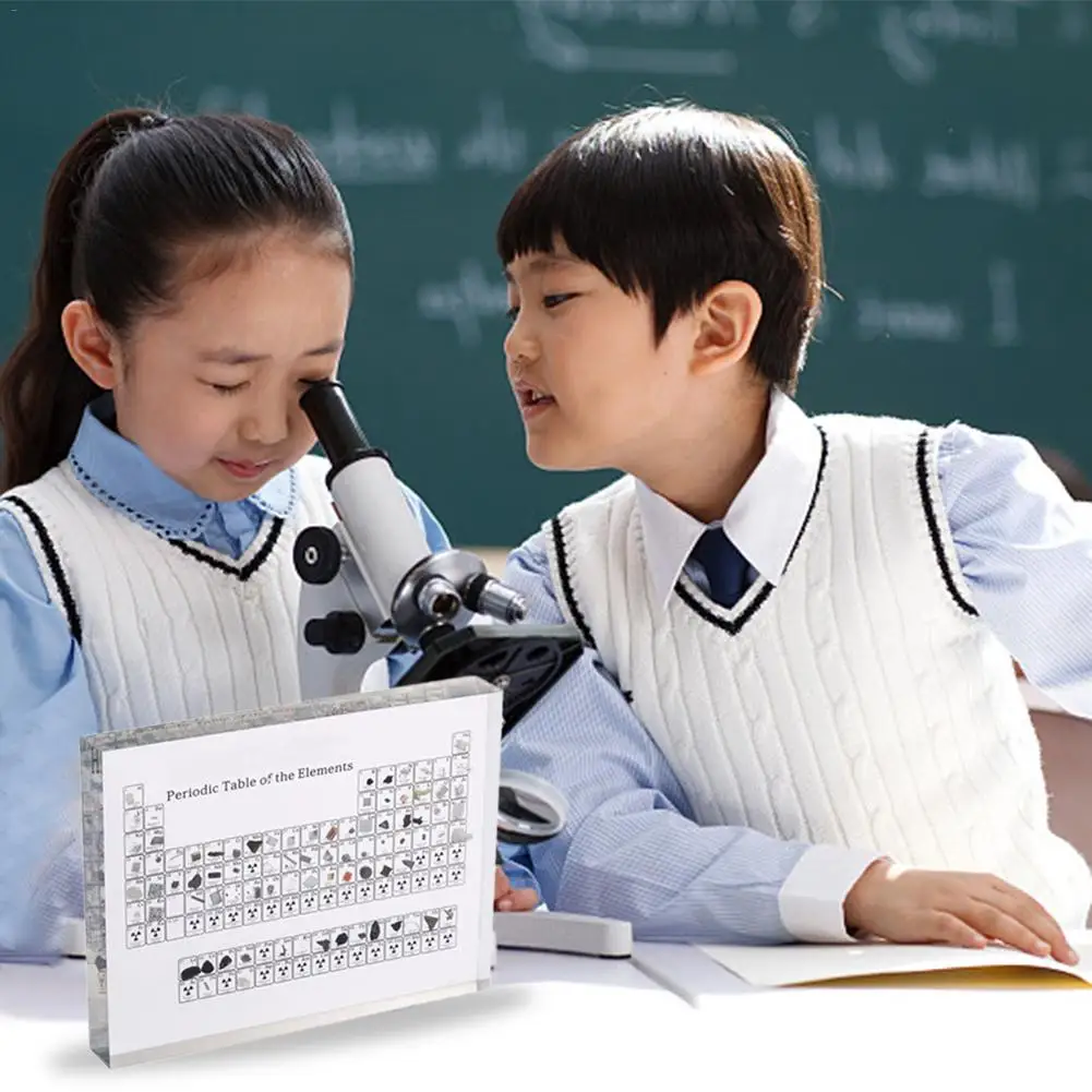 Best Acrylic Periodic Table Showing Children s Education School Day Teacher Birthday Gift Cycle Table Display With Real Elements