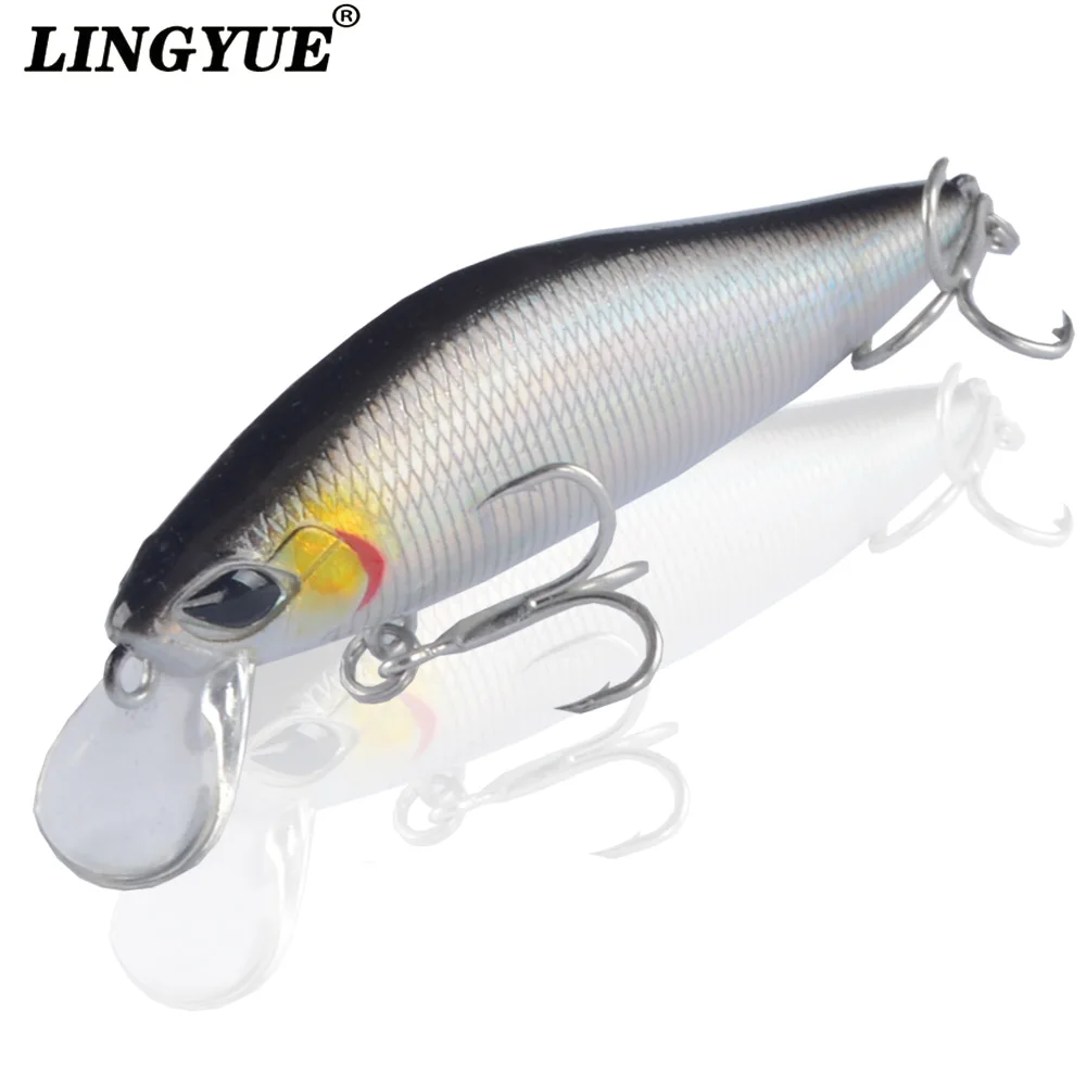 

LINGYUE 9cm 7cm magnet weight system long casting New model fishing lures hard bait dive 0.8-1.2m quality wobblers minnow