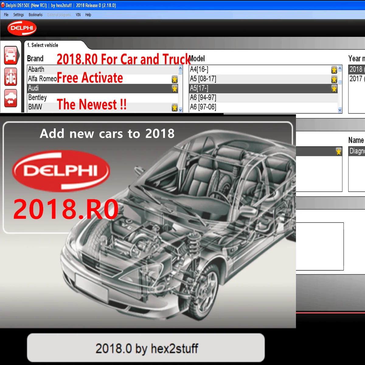 Новинка Delphi 2018 Бесплатная активация 2018.R0 DVD CD 0 программное обеспечение для ds150e