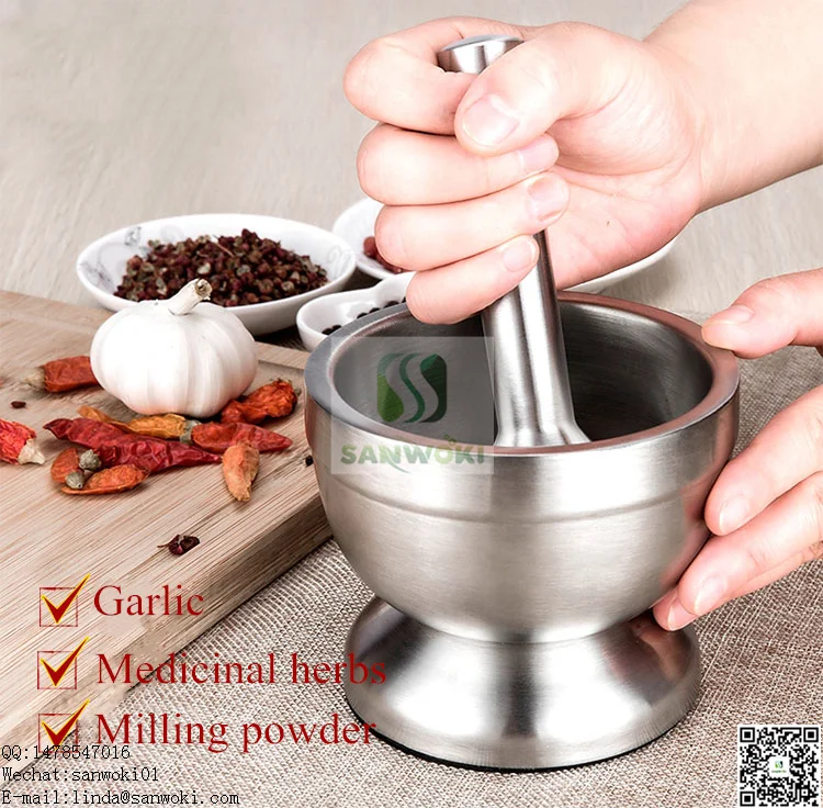 Kitchen Utensils & Gadgets DOITOOL Mortar Pestle Set Stainless Steel