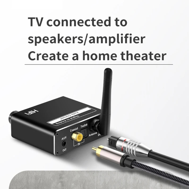 

H7JA универсальный конвертер 3,5 мм R/L для hd TV Box DAC Bluetooth-совместимый 5,0 домашние аксессуары