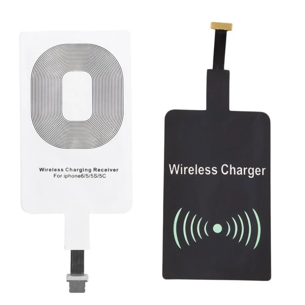 

QI Wireless Charger Receiver for iPhone 6 6s 5 5C Samsung S6 Edge Xiaomi Charger Receiver Universal Portable for ios micro usb