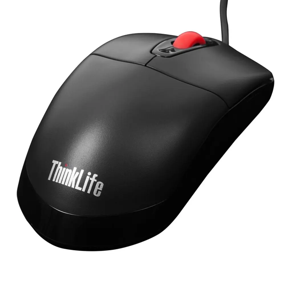 Lenovo ThinkLife M100 Проводная оптическая мышь бизнес офисная игра Настольный Ноутбук универсальная мышь компьютерные аксессуары - Цвет: Черный