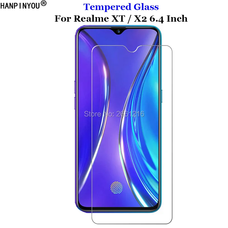 Для Realme X2 закаленное стекло 9H 2.5D Премиум Защитная пленка для экрана XT 6 4&quot |
