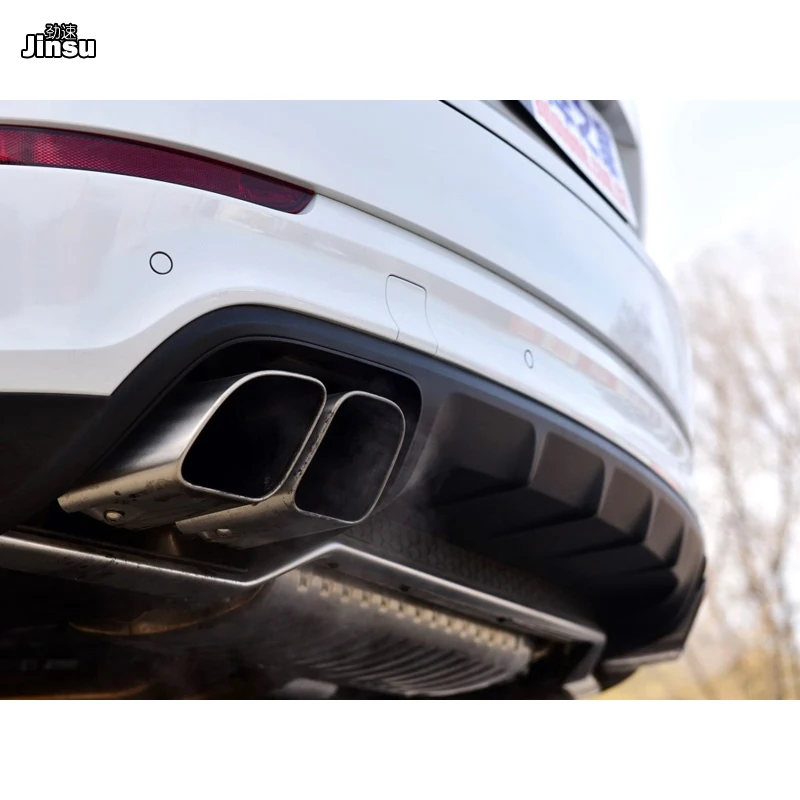 Серебряные наконечники выхлопной трубы для Porsche New Cayenne 959 2018 2019 s turbo GTS глушители