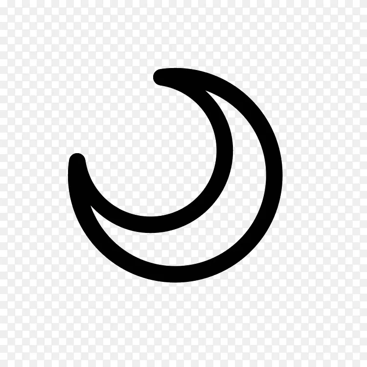 月牙画月亮剪贴画-月亮