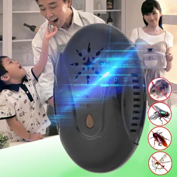 

Portable Mosquito Insect Cockroach Household Electronic Ultrasonic Rat Pest Repellent for Household Kitchen Protection