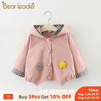 

Bear Leader Girls Coats 2020 New Baby Girl Autumn Long Sleeve Jacket 1-5Y Children Winderbreaker Outerwear Toddler Kids Jackets