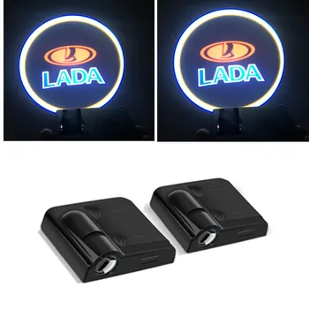 

Wireless Car Door Welcome Logo Light Projector For Lada Vesta Granta Kalina 2 Largus Priora Niva Samara Vaz 4x4 Xray 2019 2020