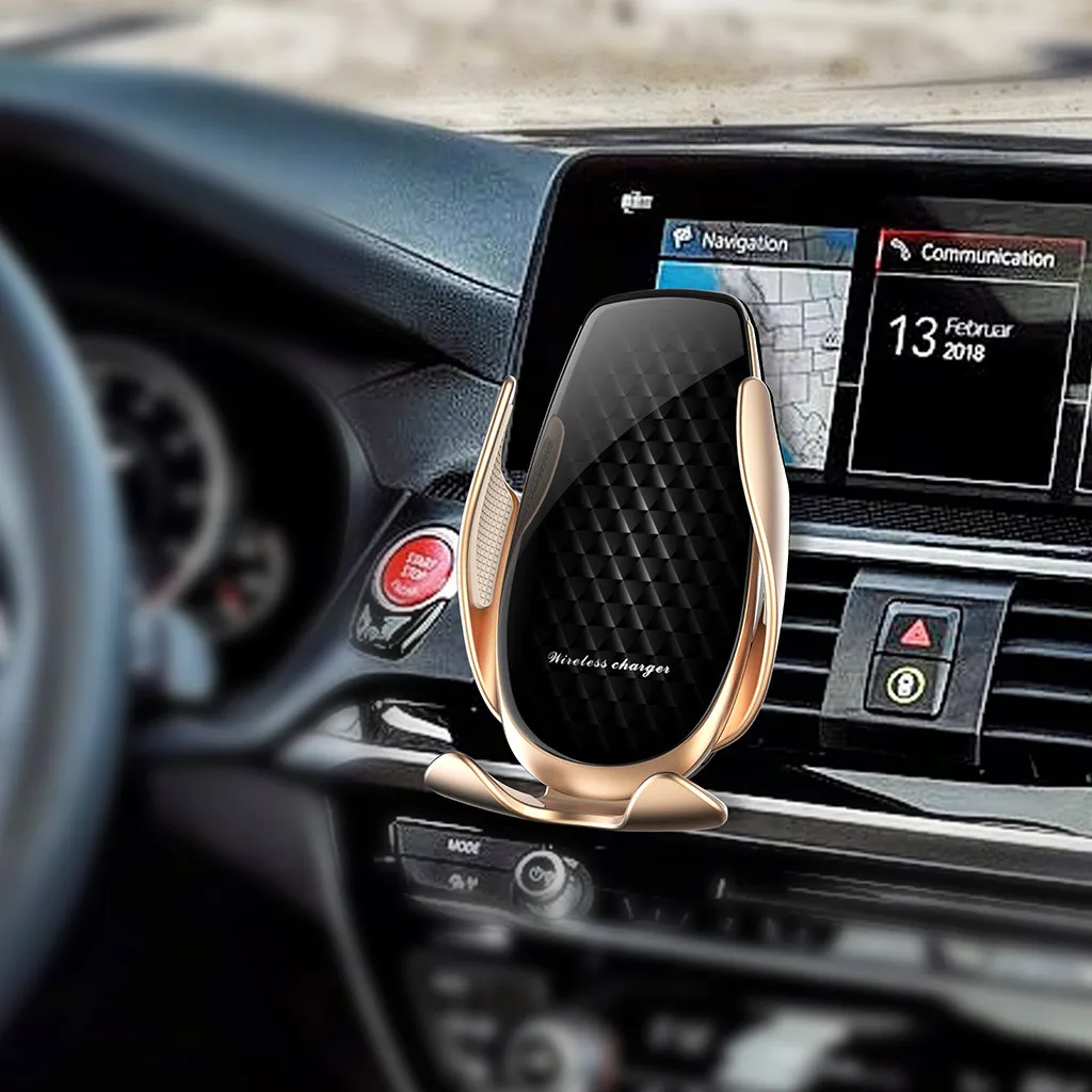 

9high quality hot sale Automatic Clamping Wireless Car Fast Charger Charging Mount For Samsung Note 10 Purchasing Direct sales