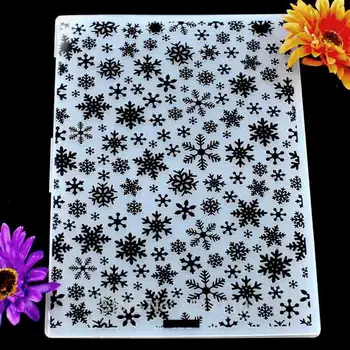 

A4 Size Christmas Snowflake Plastic Embossing Folder For Scrapbook DIY Album Card Tool Plastic Template 29.7x21cm KW610252