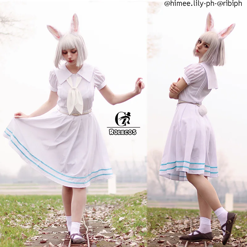 ROLECOS аниме Beastars Haru Косплей Костюм кролик косплей платье девушка Женский костюм