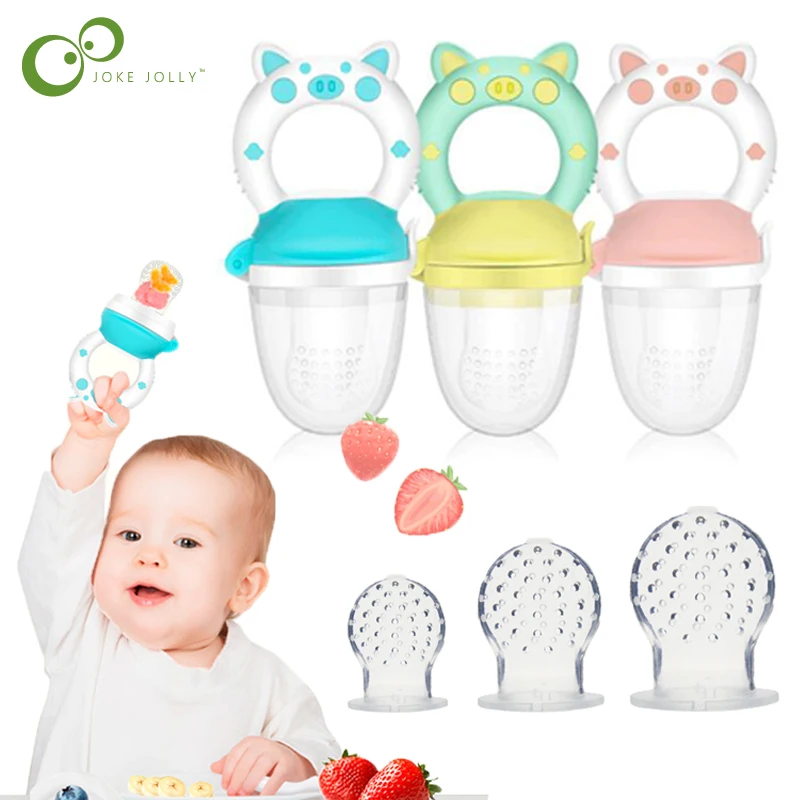 Baby Feeder Bottles Nipple Baby-Supplies Fruit Food-Nibbler Girl Silicone Infant Safe