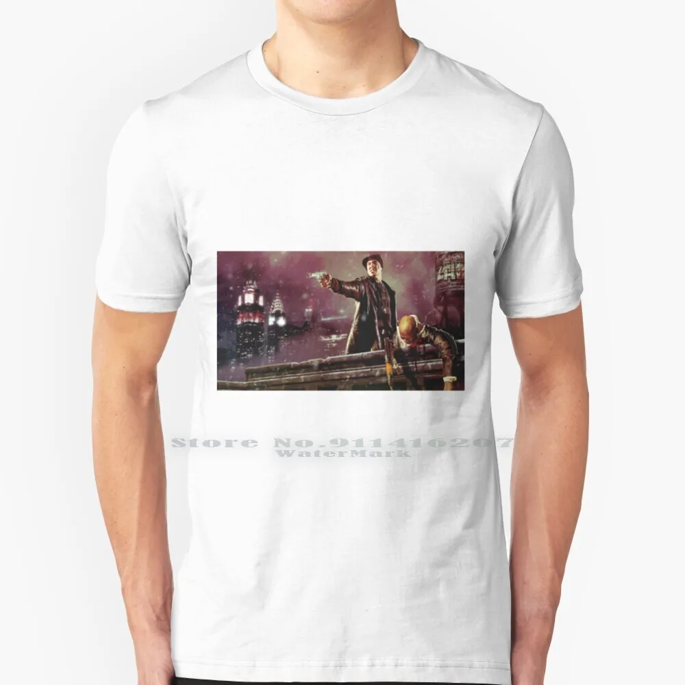Max Payne 3 New York Gunfight Gaming T Shirt 100% Puro Cotone Max Payne Gaming Games Videogioco Max Payne 3 Game Action Game