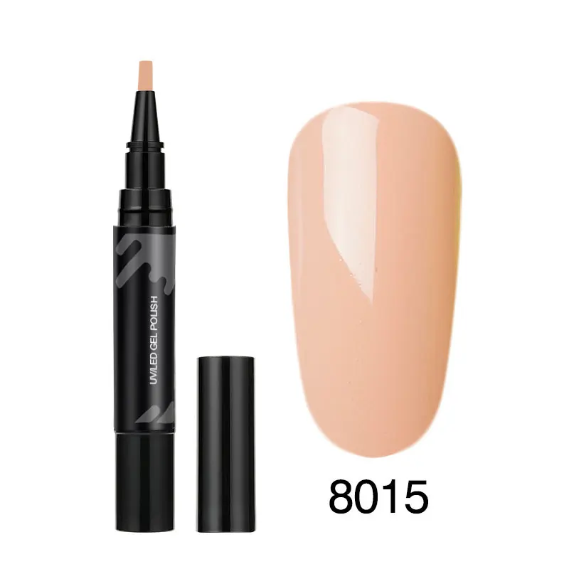 LKE Светодиодный УФ-гель-карандаш для ногтей, дизайн клея, дизайн для маникюра Venalisa, 60 цветов, эмалированная удобная ручка для чистки ногтей - Цвет: 8015