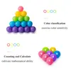 200 Pcs/Bag Inflatable Balls Toys Colorful Pool Balls Eco-Friendly Ocean Wave Balls for Dry Pool Soft Plastic Ball Pit Dia 5.5CM 3