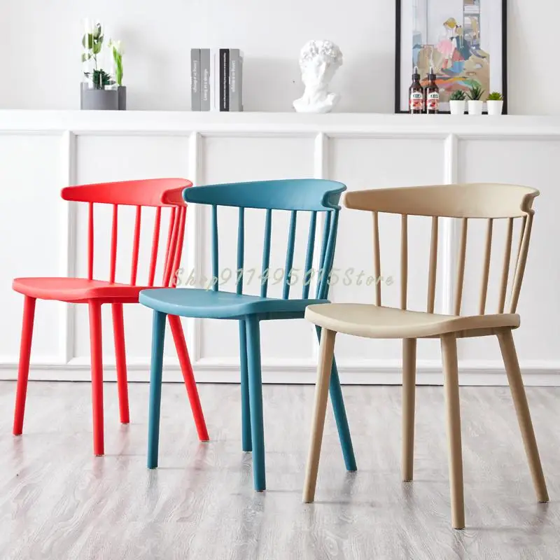 Plastic Chair Home Modern Minimalist Nordic Dining Cafe Creative Back Ins Net Red Windsor |