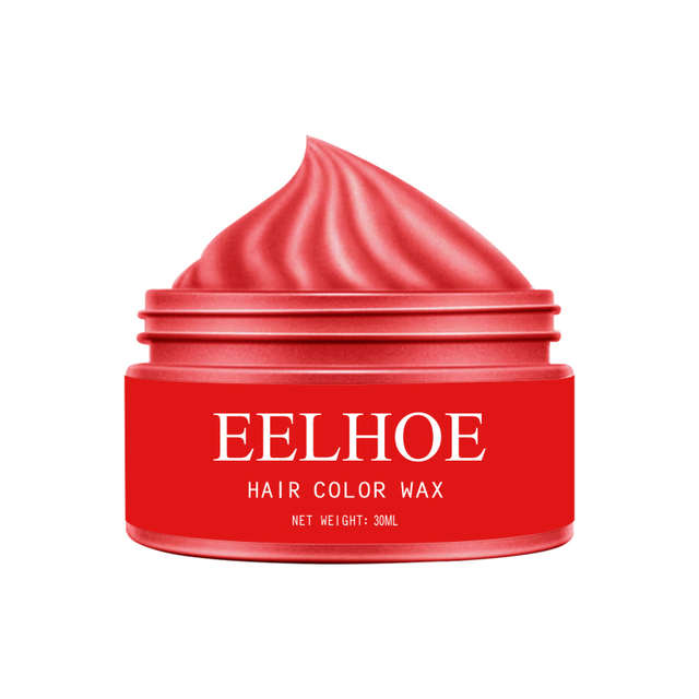Hair Color Wax Strong Hold Unisex Diy One-time Molding Black Hair Clay Temporary Hair Dye Mud Hair Styling Purple Pink