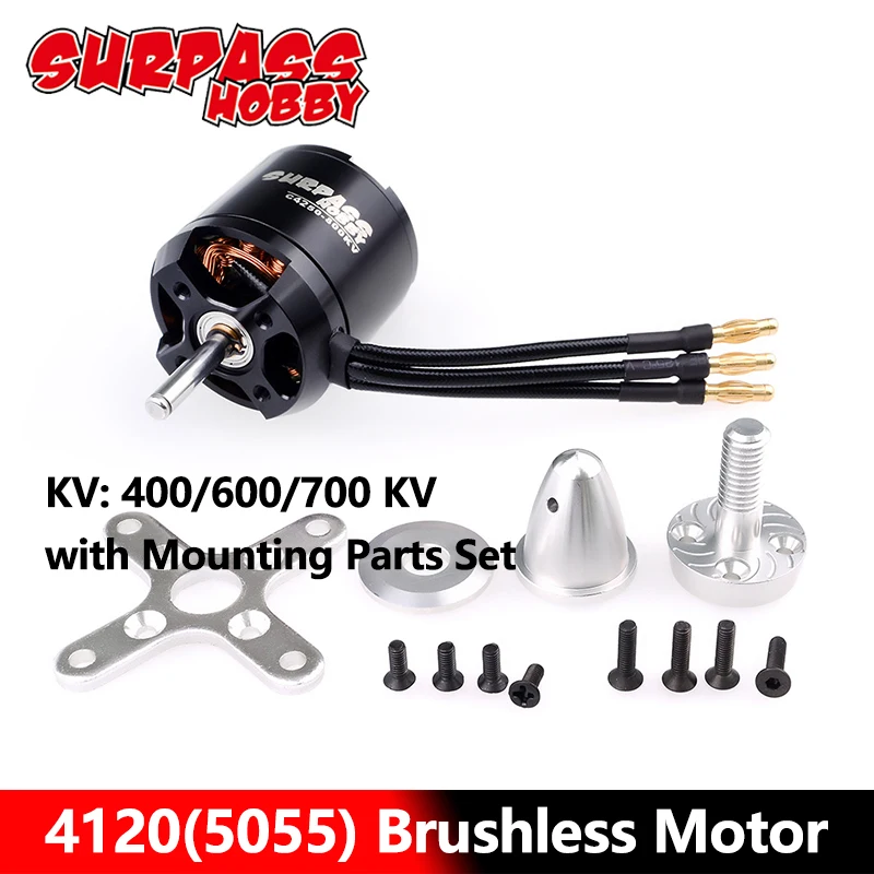 

Surpass Hobby 4120(5055) Brushless Motor 14Pole C5055 400KV 600KV 700KKV for Airpalne Aircraft Multicopters RC Airplane Toy