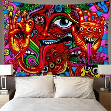 Wall hanging Tapestry Mysterious Hippie Tapestry Abstract Pattern Trippy Tapestry Fantasy Magical Fractal Tapestry