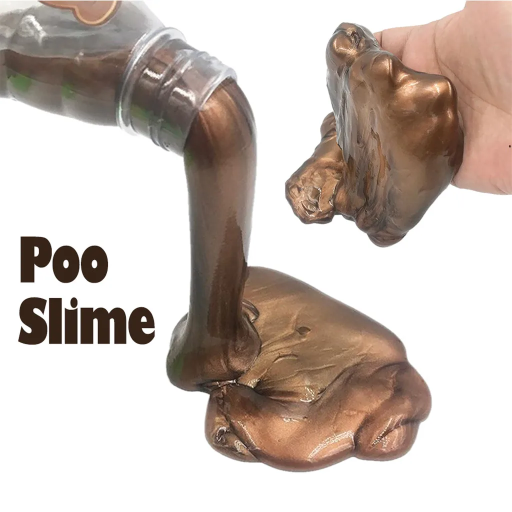 Poo Slime смешивание облако слизь шпатлевка ароматизированный стресс Детский пластилин игрушка ложка 120 мл Высокое качество Прямая W1008