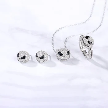 

Crystals Necklace Skull Jewelry Christmas Halloween Gift