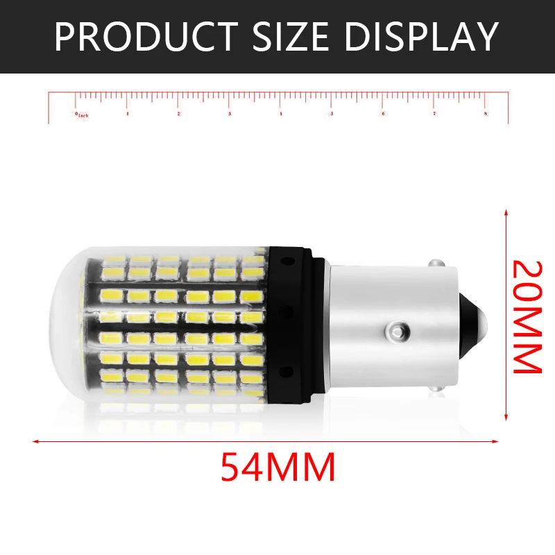 1 шт. 1156 P21W BA15S PY21W BAU15S светодиодный Canbus 3014 S25 безошибочные автомобильные