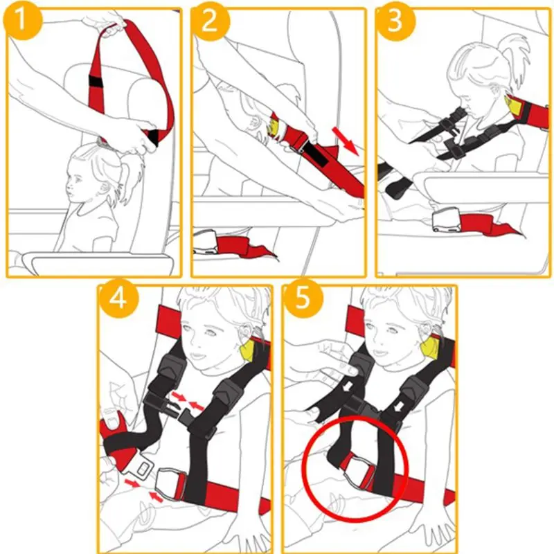 Детская безопасность жгут Дети Малыш самолет путешествия безопасность удерживающая система ремень