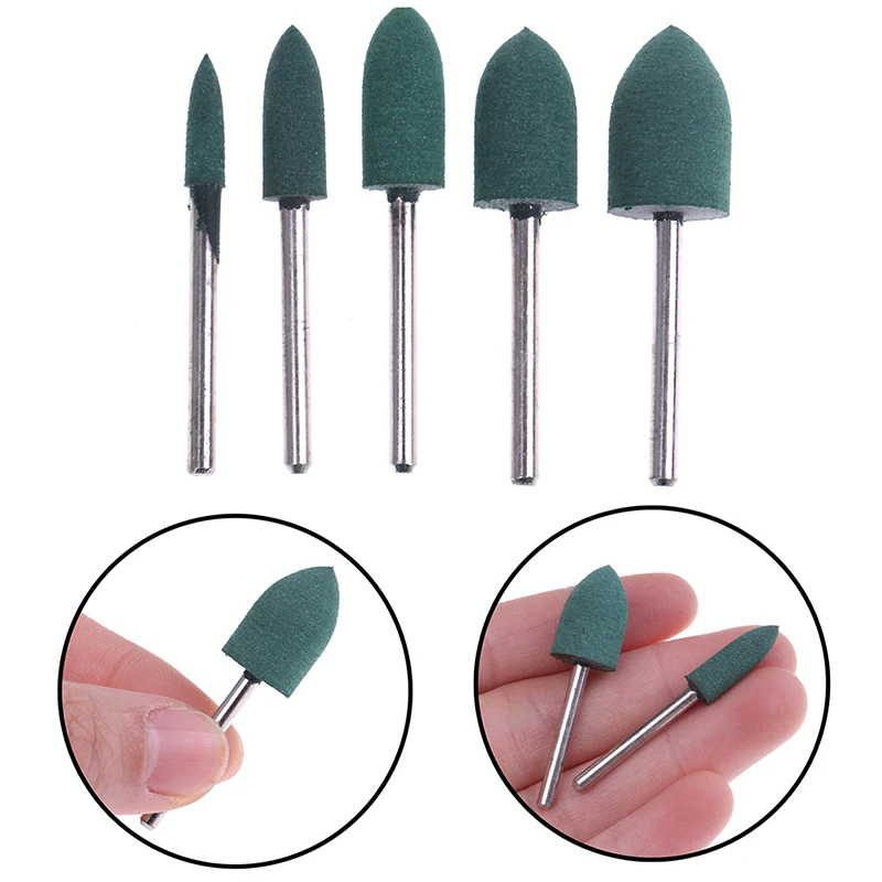 10pcs Rubber Mounted Point Abrasive Grinding Head Mould Polishing Rotary Tools