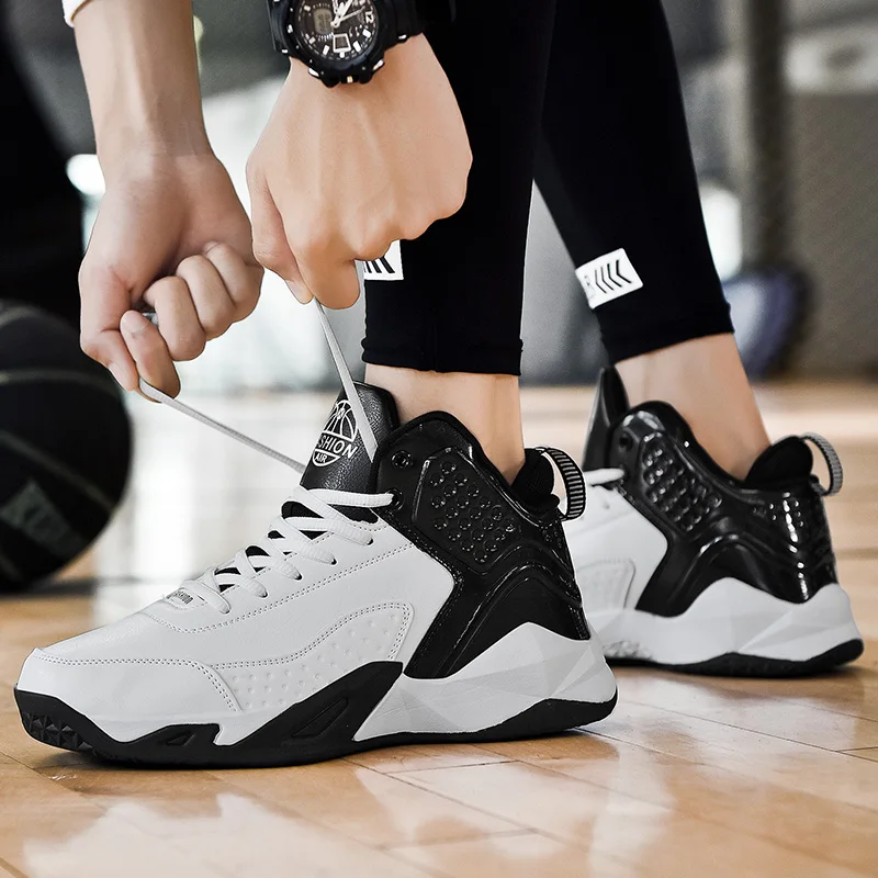 Basket Homme Chaussure Осенняя мужская баскетбольная обувь нескользящие кроссовки мужские высокие баскетбольные кроссовки Мужская поддержка