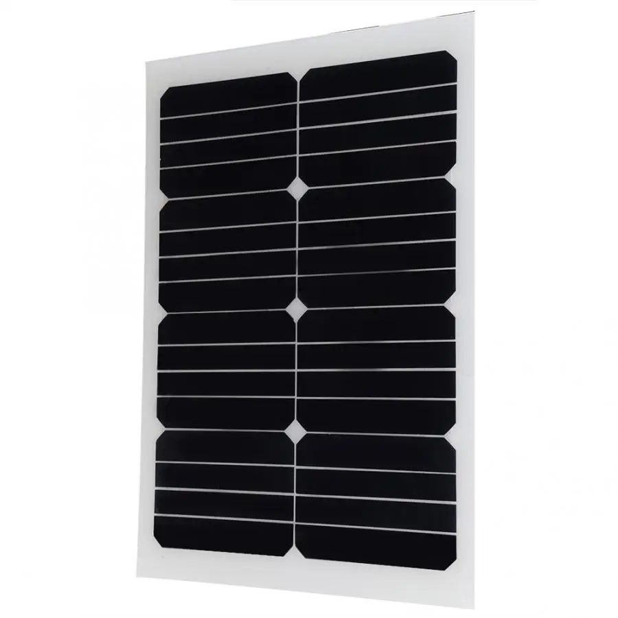 Солнечная батарея наружная портативная 18 в 20 Вт Sunpower чип солнечная панель ПЭТ ламинирование IP65 водонепроницаемая защита окружающей среды