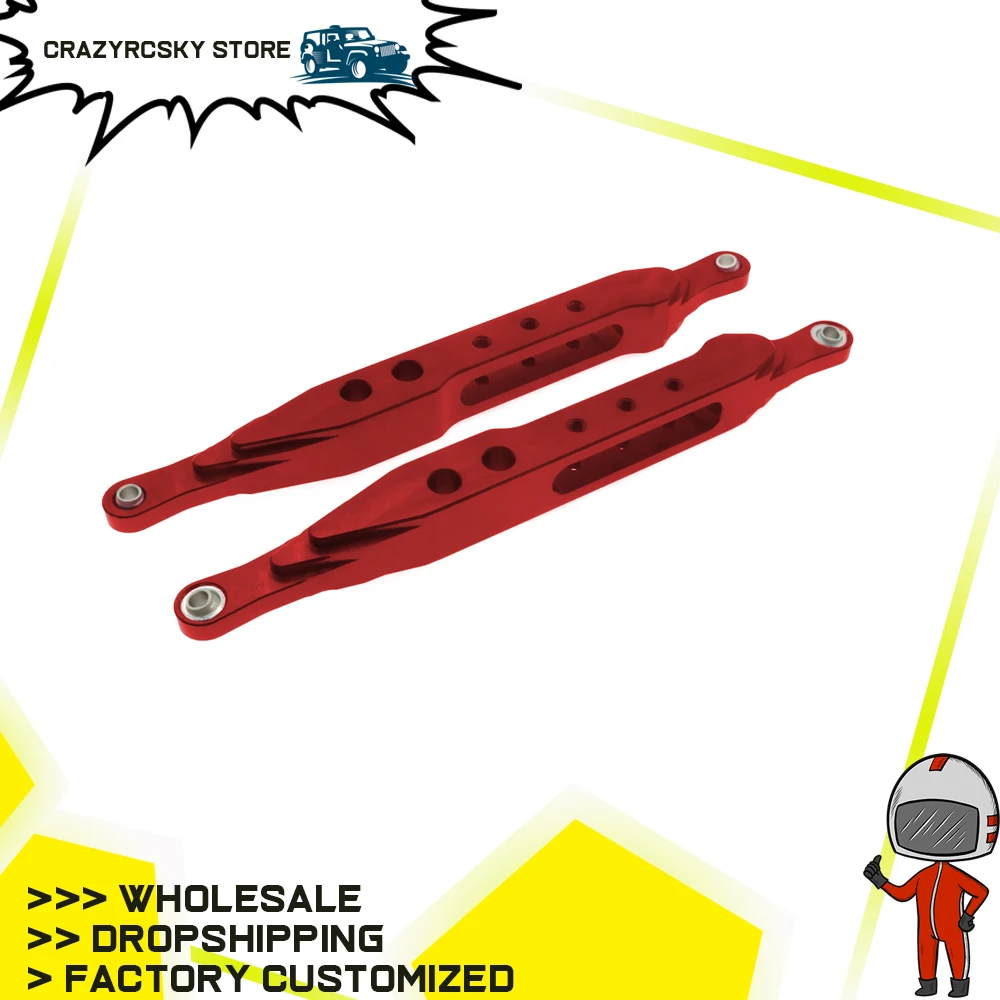 Asta Di Supporto Inferiore Ammortizzatore Posteriore In Lega Lavorata 2 Pezzi Per Rc Hobby Model Car 1-10 Vrx Octane Cima Ksaurftx Outlaw Hop-Up Aggio