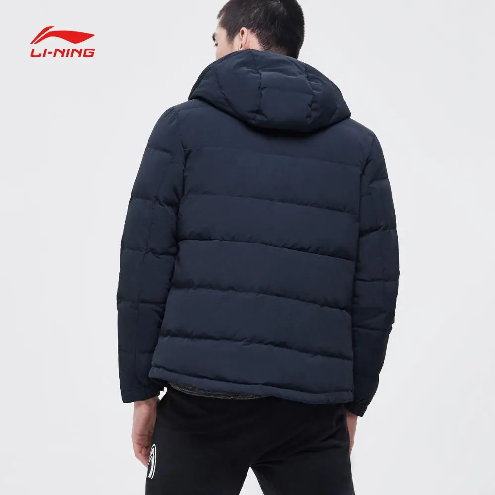 Li-Ning/Мужская короткая пуховая куртка из серии BAD FIVE для баскетбола, уличная теплая зимняя спортивная куртка с подкладкой AYMN013 MWY311