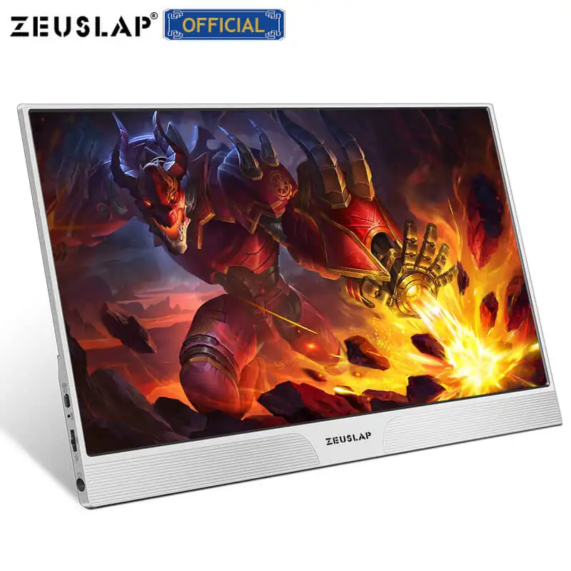 Тонкий портативный ЖК hd монитор ZEUSLAP 15 6 usb type c hdmi для ноутбука телефона xbox