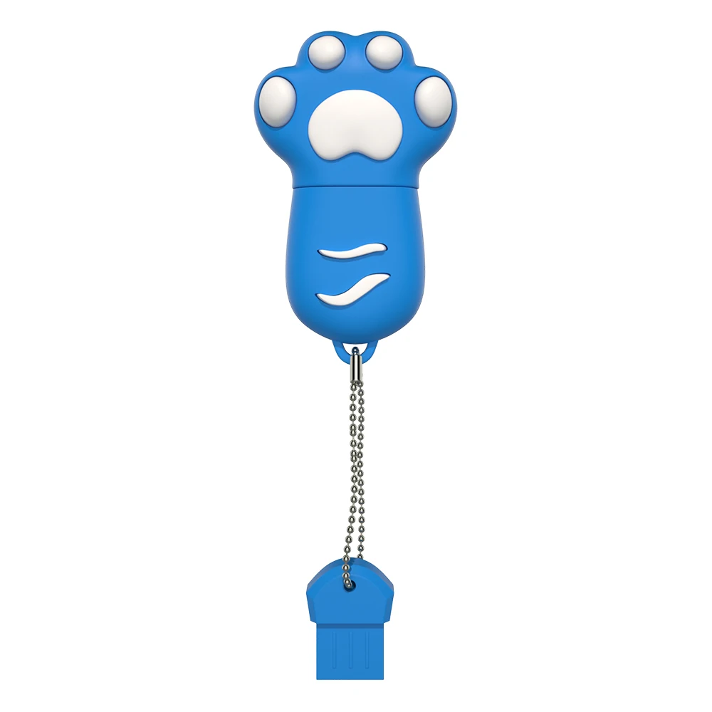 blue Флеш-накопитель, 4 ГБ, 8 ГБ, 16 ГБ, милая usb флеш-карта, 32 ГБ, 64 ГБ, милая коготь кошки, карта памяти, устройство для хранения, usb, Подарочная флешка - Цвет: blue