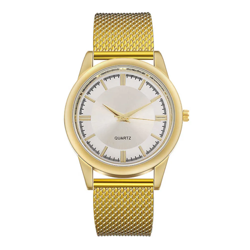 Top Brand Luxury Quartz Wristwatches Watch For Men Business Casual Stainless Steel Mesh Belt Watch Simple Dial Quartz Watch